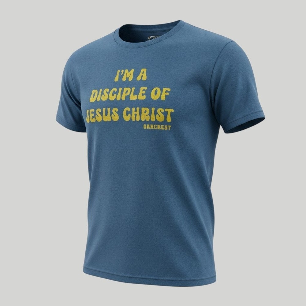 PORT & COMPANY Men's Blue M 'I'M A DISCIPLE OF JESUS CHRIST' Graphic Tee